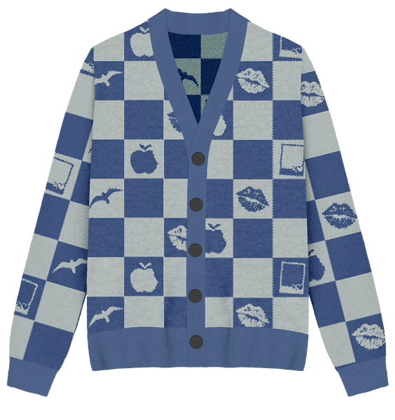 1989 Checkered Knit Cardigan