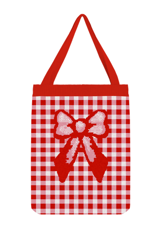 Red Bow Tote Bag