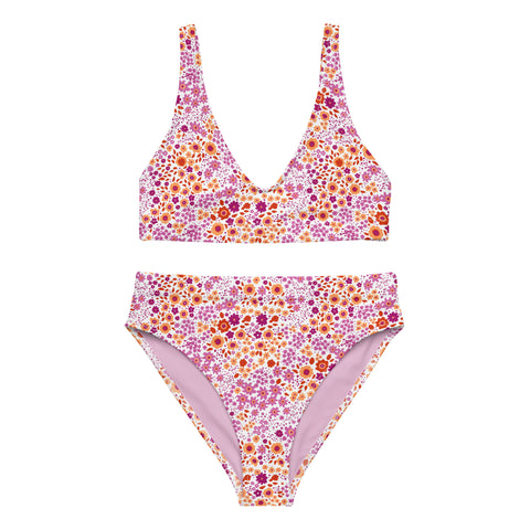 Lesbian Flowers High-Waisted Bikini