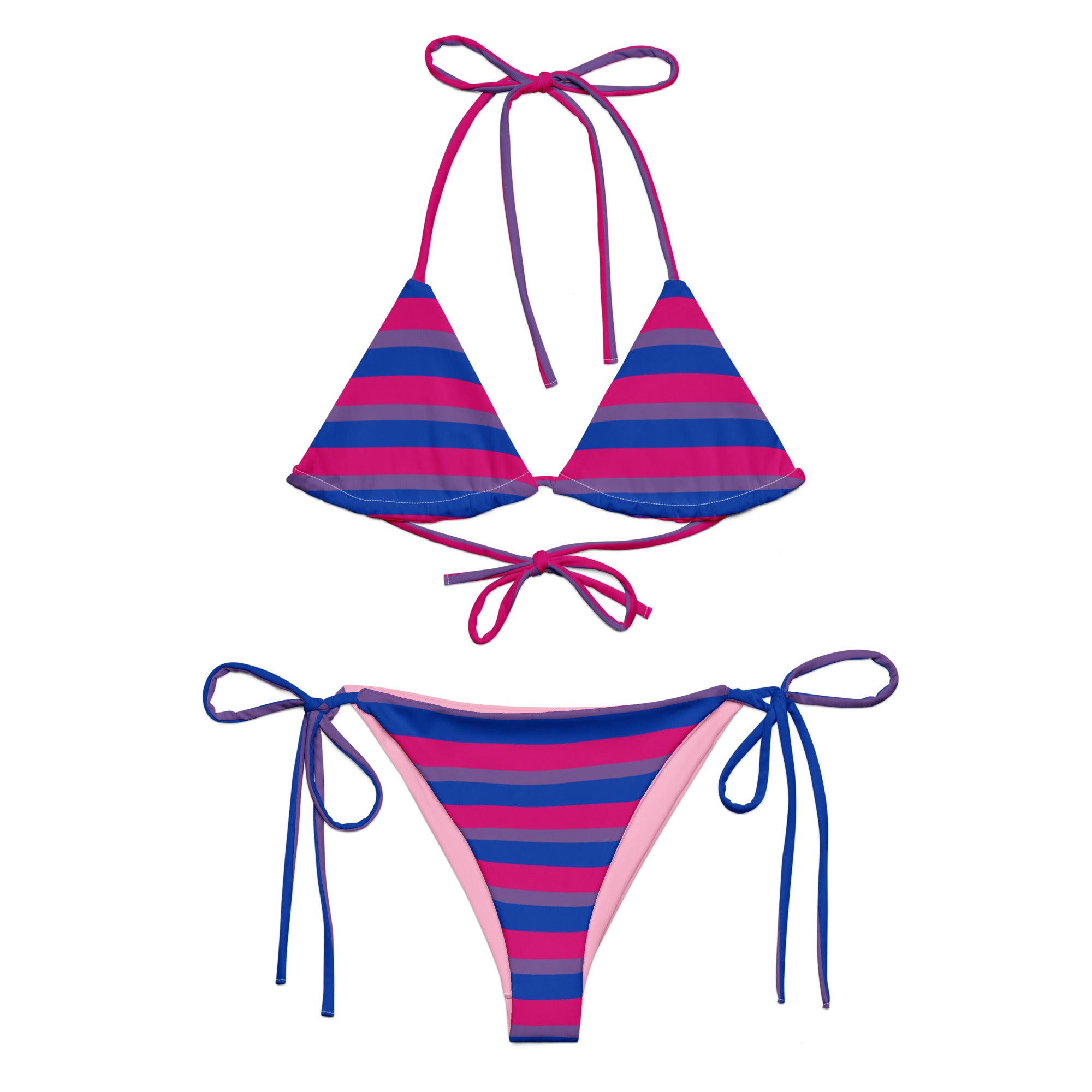 Bisexual Flag String Bikini