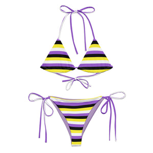 Non-Binary Flag String Bikini
