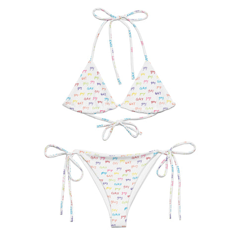 Say Gay String Bikini