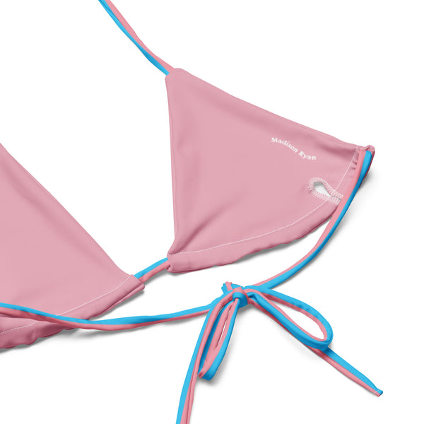 Transgender Flag String Bikini