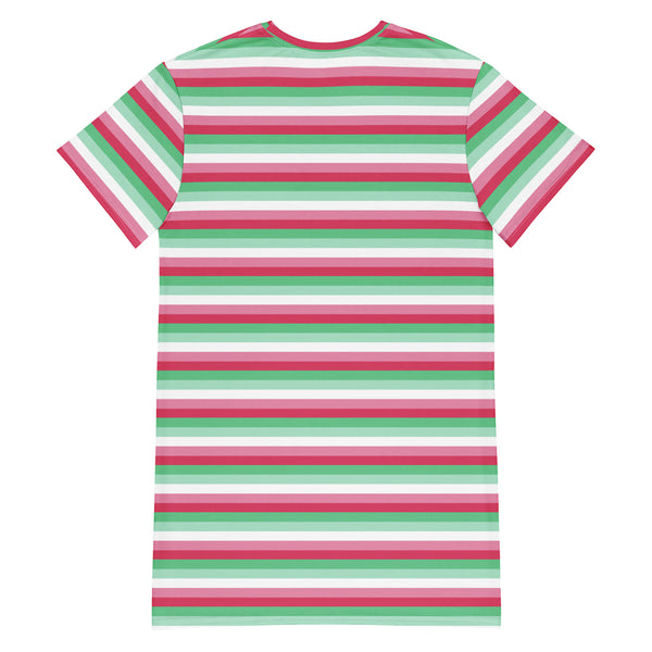 Abrosexual Flag T-Shirt Dress