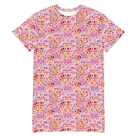 Lesbian Flowers T-Shirt Dress