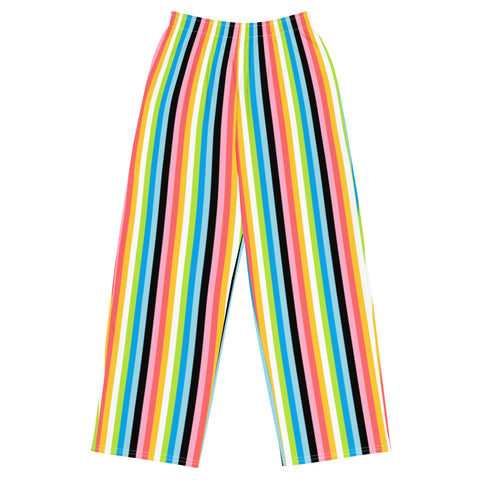 Queer Pride Flag Wide-Leg Pants