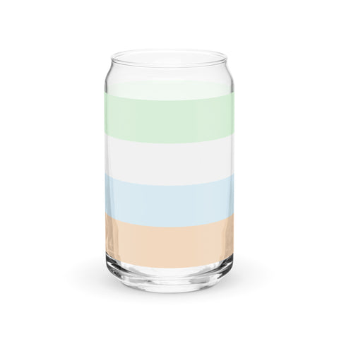 Unlabeled Can-Shaped Glass