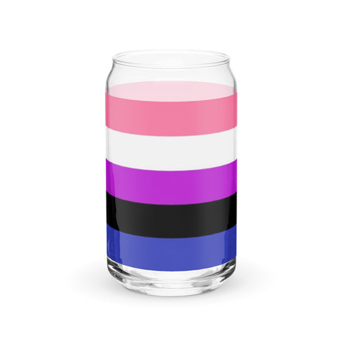 Genderfluid Can-Shaped Glass