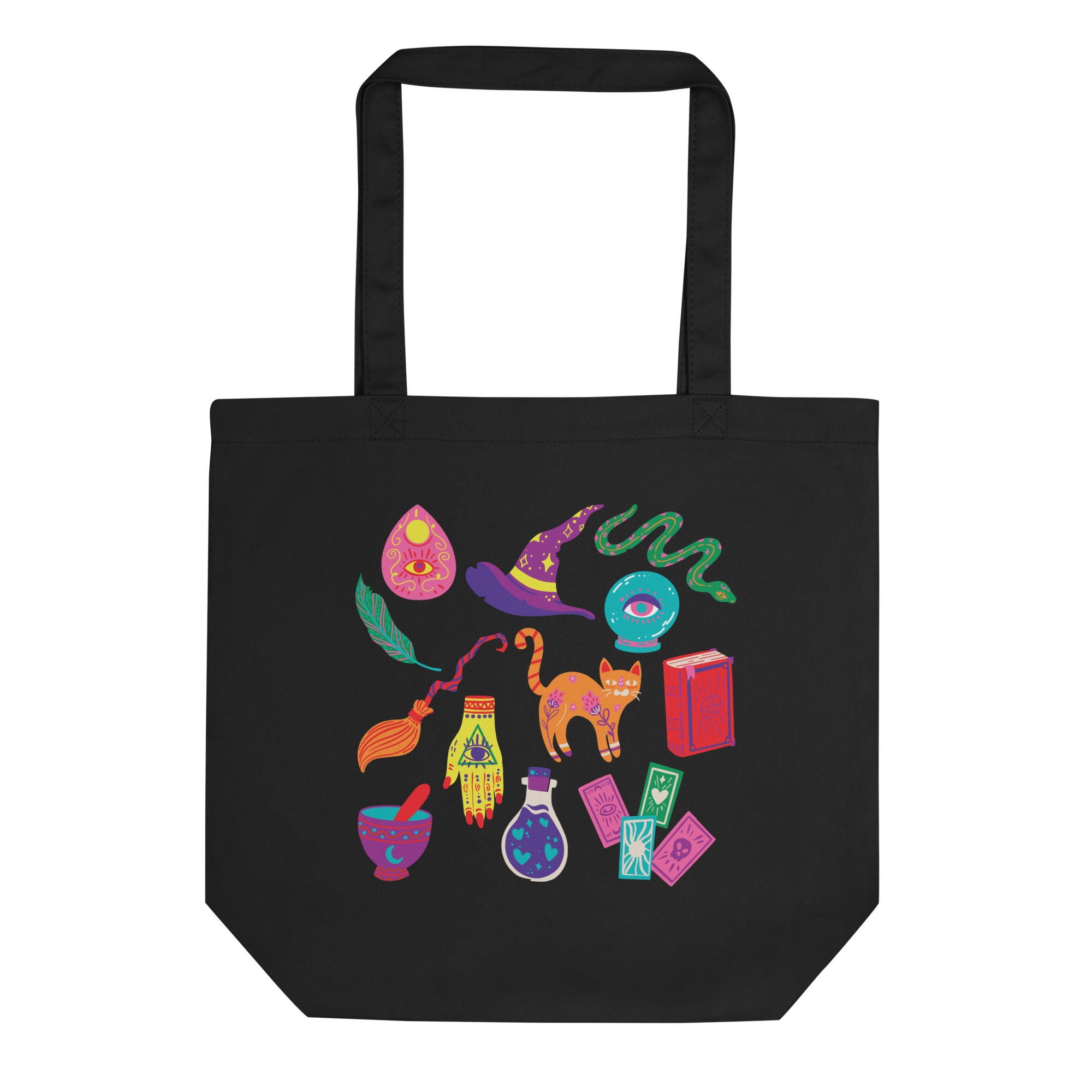 Rainbow Witch Tote Bag
