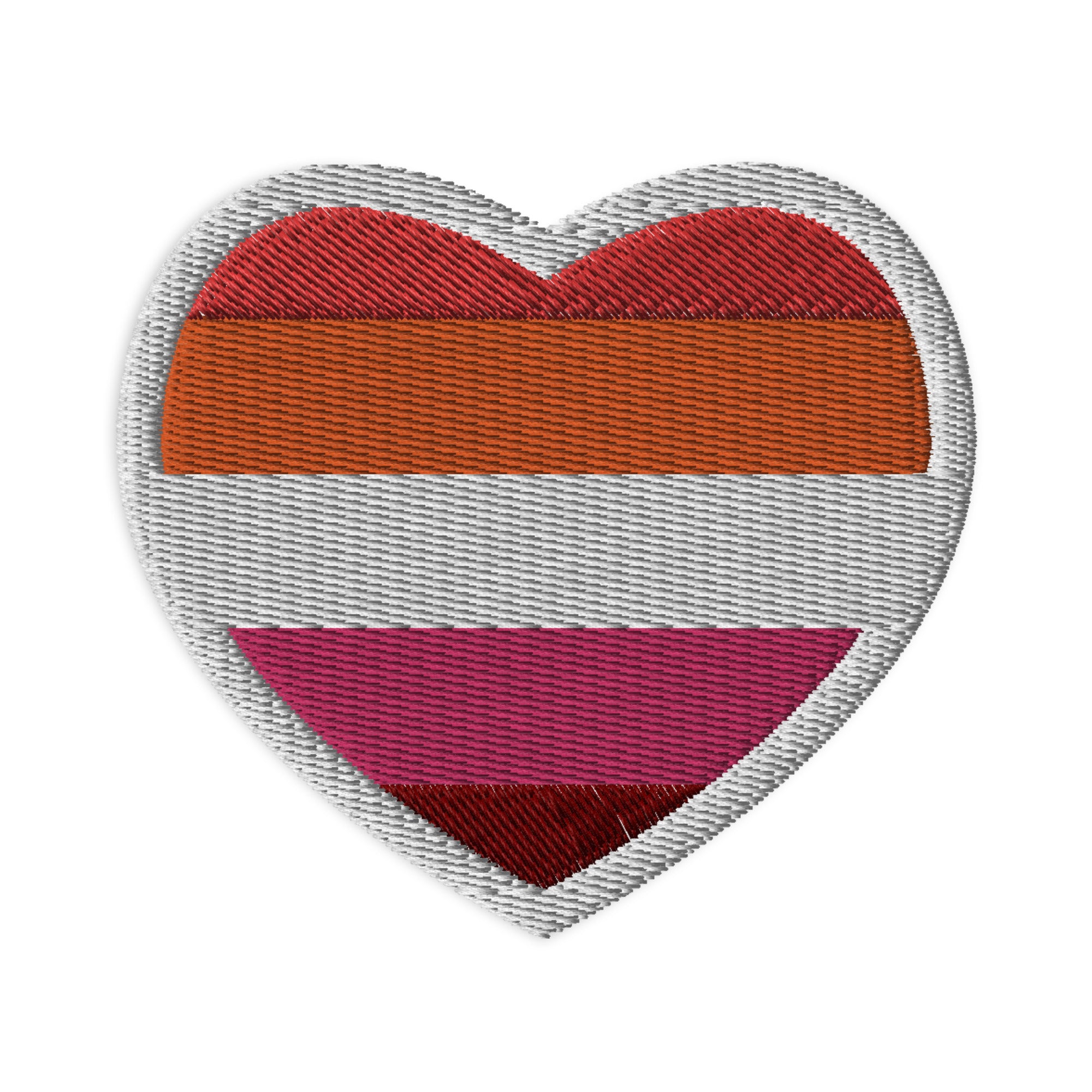Lesbian Flag Embroidered Patch