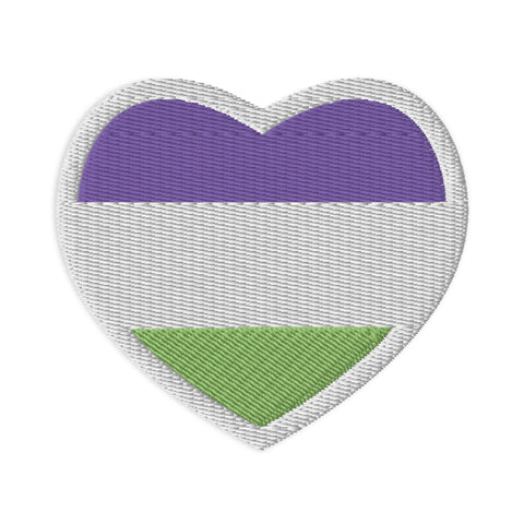 Genderqueer Flag Embroidered Patch