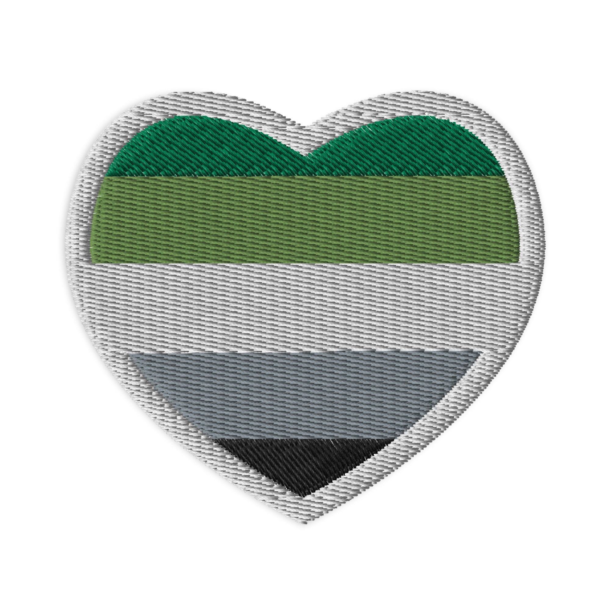 Aromantic Flag Embroidered Patch