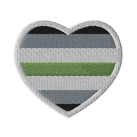 Agender Flag Embroidered Patch