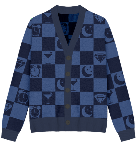 Midnights Checkered Knit Cardigan