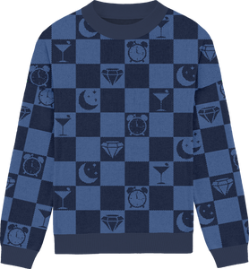 Midnights Checkered Knit Crewneck