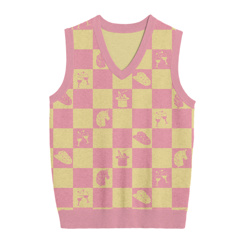 Midwest Princess Checkered Knit Vest