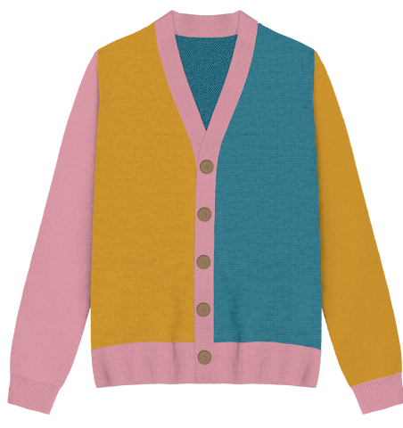 Pansexual Colorblock Knit Cardigan