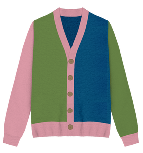 Polysexual Colorblock Knit Cardigan