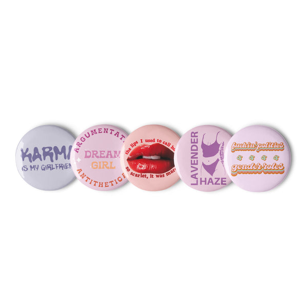 Gaylor Midnights Set of Pin Buttons
