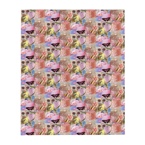 Lover Collage Throw Blanket
