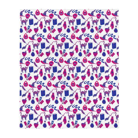 Bisexual Witch Throw Blanket
