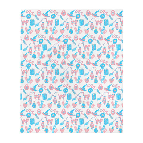 Transgender Witch Throw Blanket
