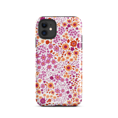 Lesbian Flowers Tough iPhone Case