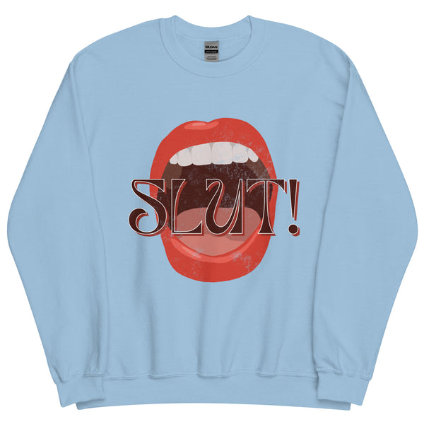 SLUT! Faded Mouth Sweatshirt