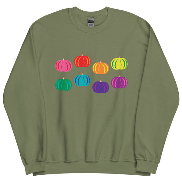 Rainbow Pumpkins Sweatshirt
