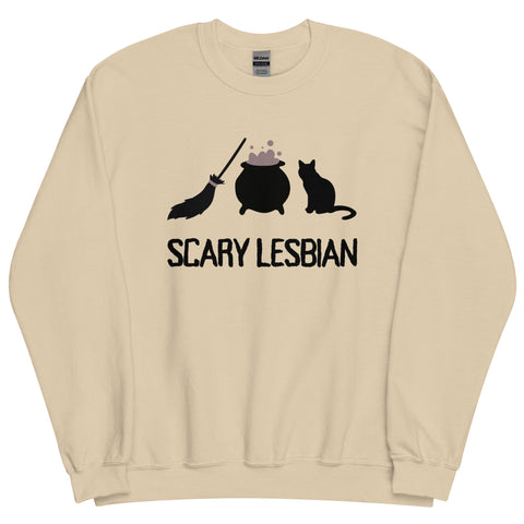 Scary Halloween Lesbian Sweatshirt