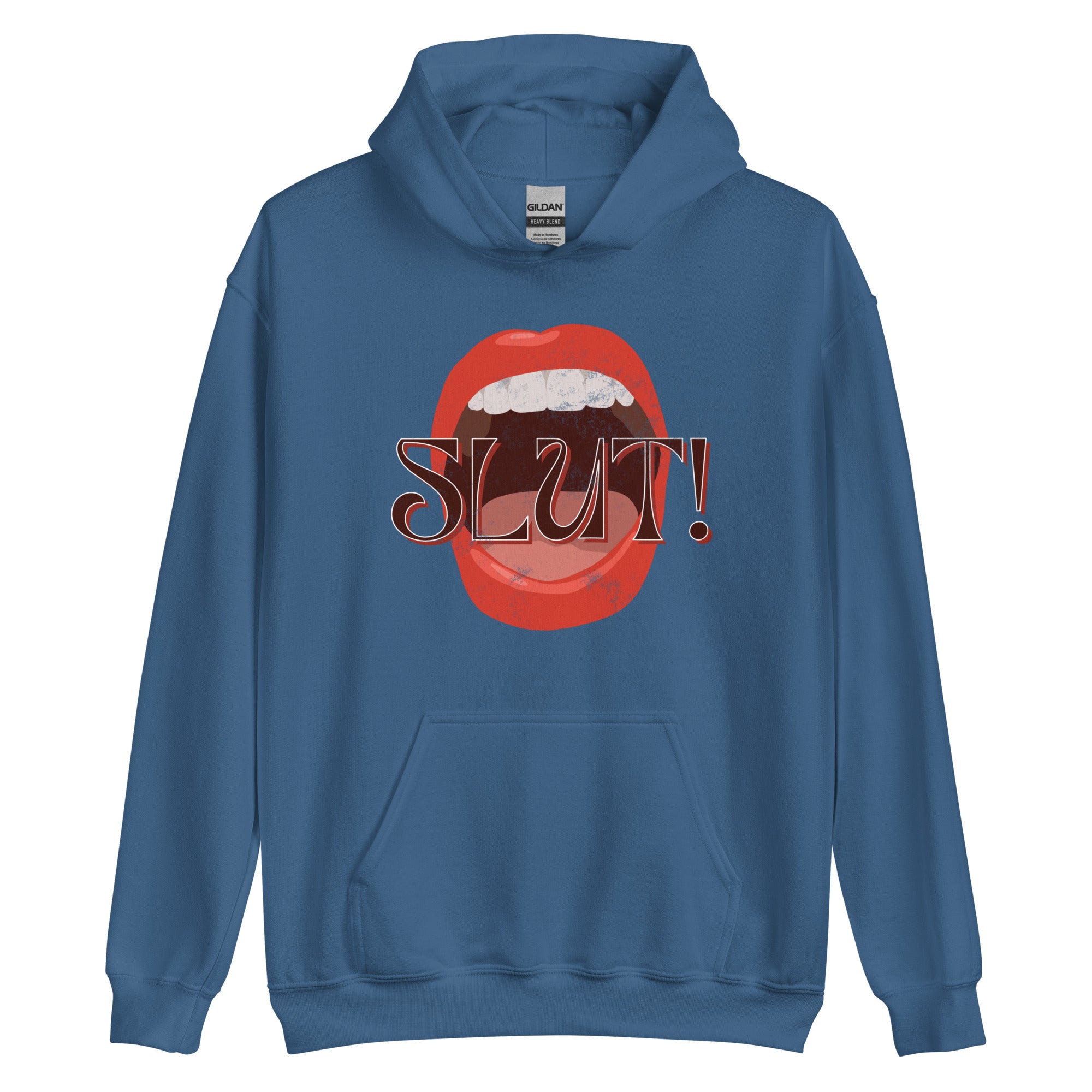 SLUT! Faded Mouth Hoodie