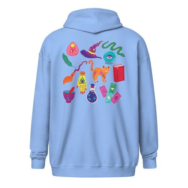Rainbow Witch Zip Hoodie