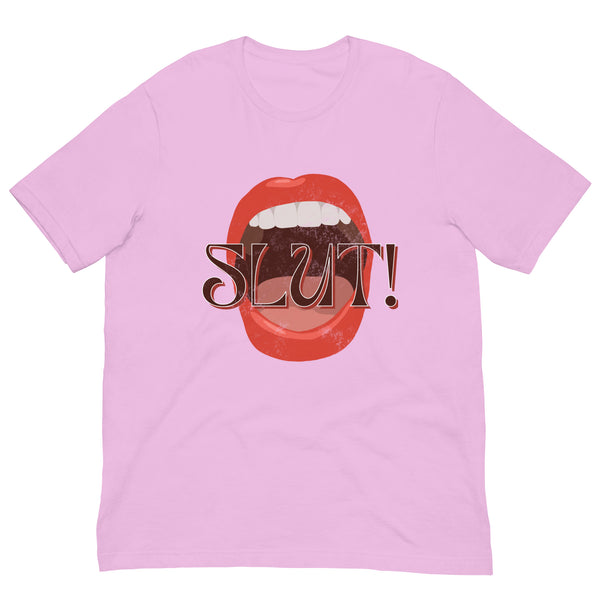 SLUT! Faded Mouth T-Shirt