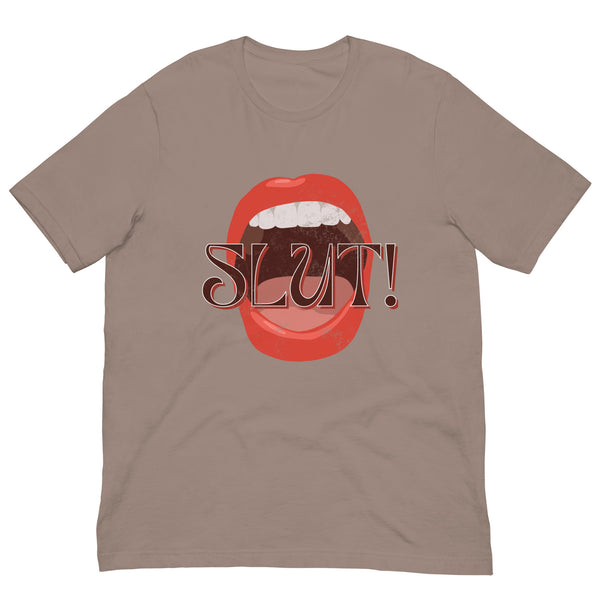 SLUT! Faded Mouth T-Shirt