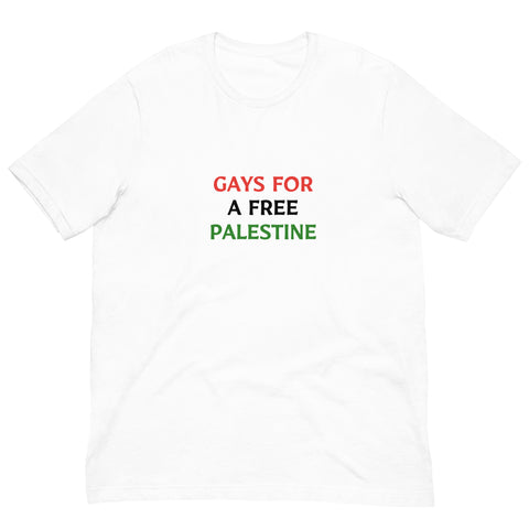 GAYS FOR A FREE PALESTINE t-shirt