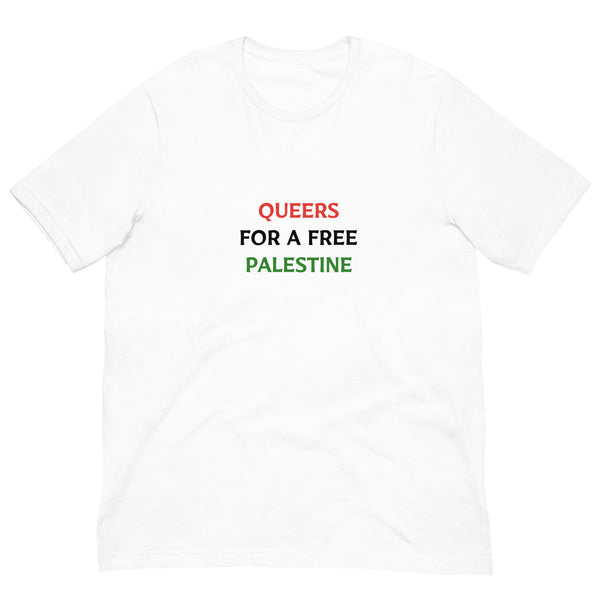 QUEERS FOR A FREE PALESTINE t-shirt