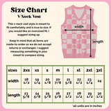 Lesbian Checkered Knit Vest