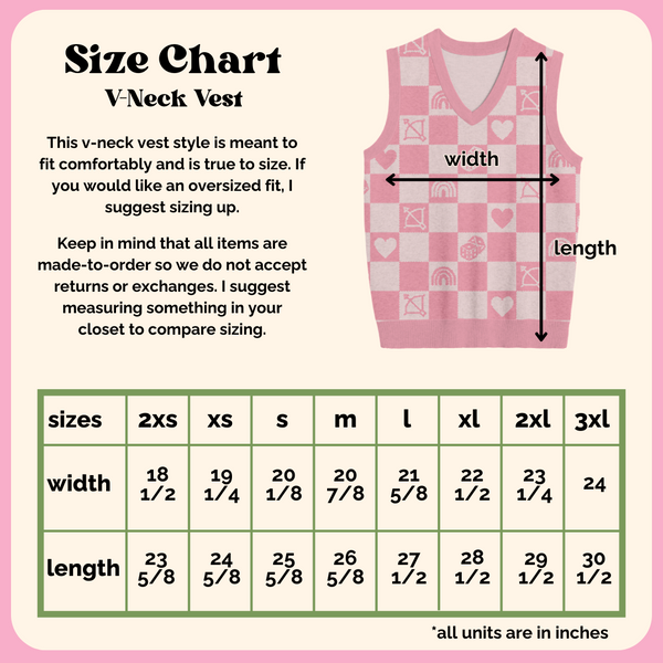 Lesbian Checkered Knit Vest