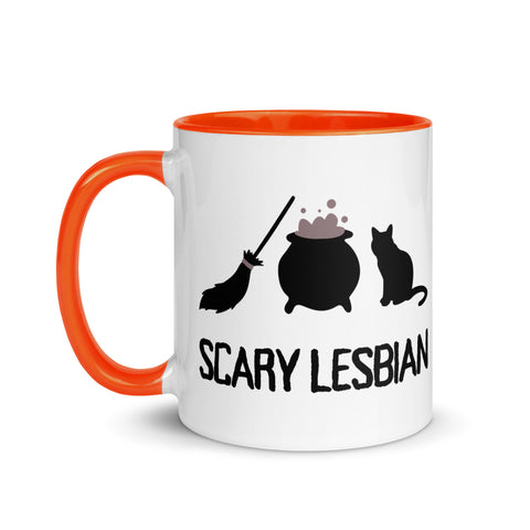 Scary Halloween Lesbian Mug