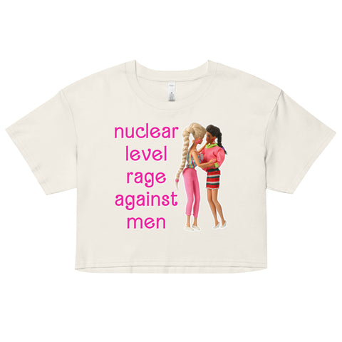 Nuclear Level Rage Barbie Crop Top