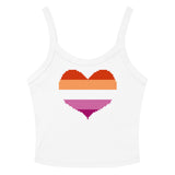 Lesbian Heart Scoop Neck Tank Top