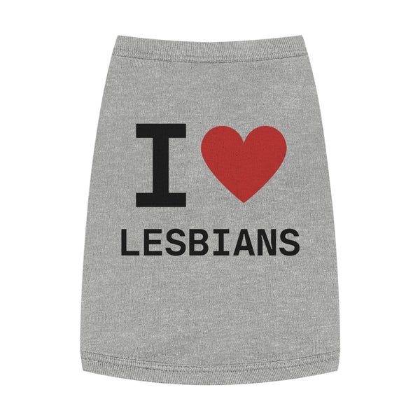 I heart Lesbians Pet Tank Top