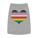 Rainbow Pixel Heart Pet Tank Top