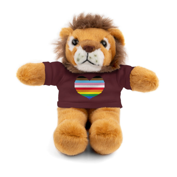 Inclusive Rainbow Pride Heart Stuffed Animals