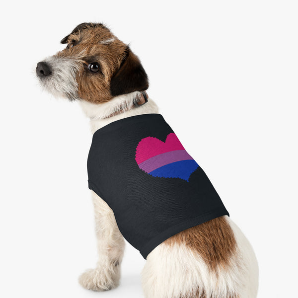 Bisexual Pixel Heart Pet Tank Top