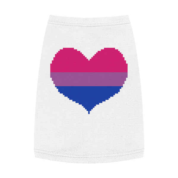 Bisexual Pixel Heart Pet Tank Top