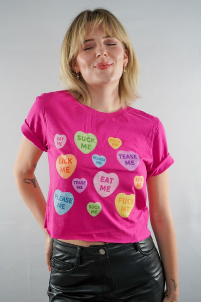 Naughty Valentine's Candy Hearts T-Shirt