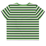 Aromantic / Demiromantic Flag Crop Tee