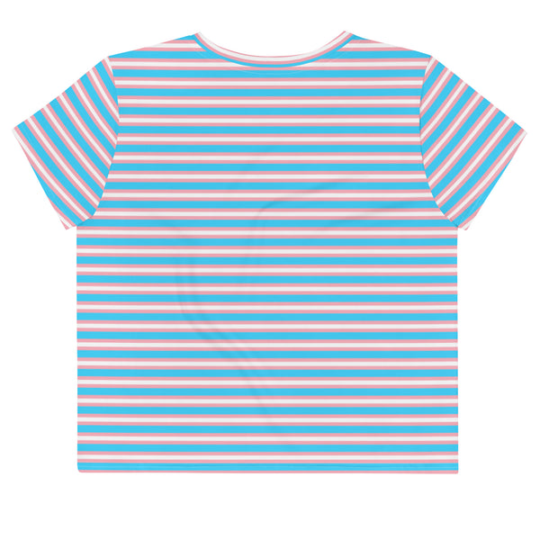 Transgender Flag Crop Tee