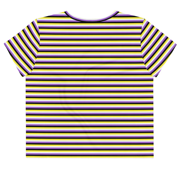 Non-Binary Flag Crop Tee